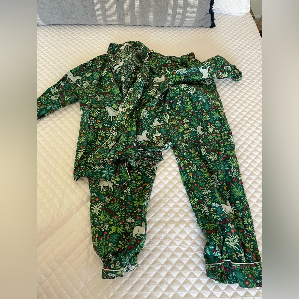 Printfresh | Unicorn’s Garden - Juniper | Long Sleeve Sleep Set | XS